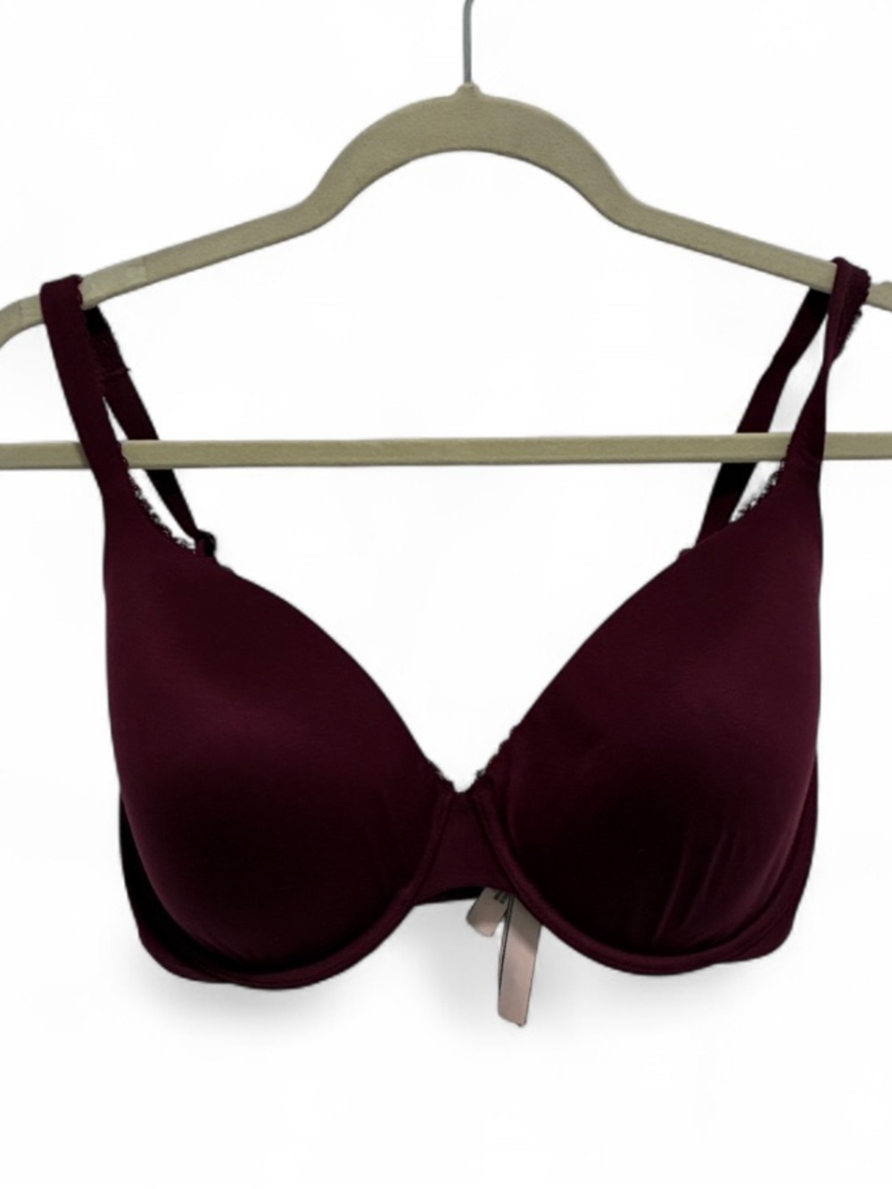 Victoria’s Secret Body by Victoria Lined Perfect Coverage Wine Red Purple Bra